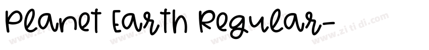 Planet Earth Regular字体转换